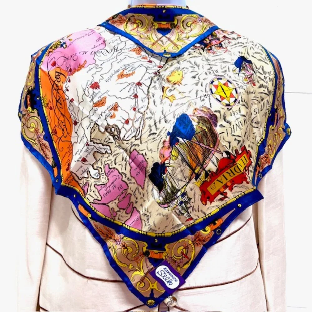 BUNDLE 4: YSL-JIM THOMPSON-CALVIN K-KAWAURA Scarf/Handker Cotton/Silk 23